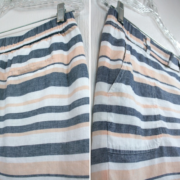 Banana Republic Linen/Cotton Striped Mini Skirt - Picture 3 of 7